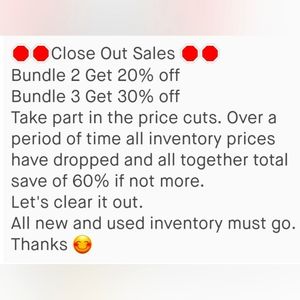 🛍️Clearing Out Sale🛍️